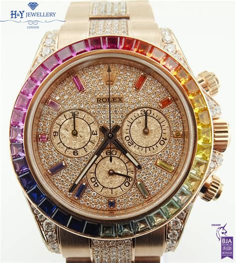 diamond rolex rainbow|rolex daytona rainbow price.